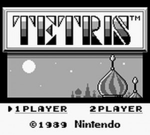 Der Startbildschirm von Tetris