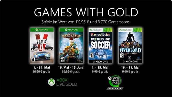 Games With Gold Mai 2020