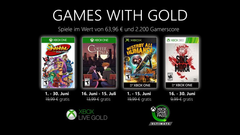 Games With Gold Juni 2020
