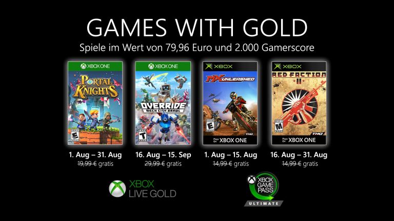 Games With Gold August 2020