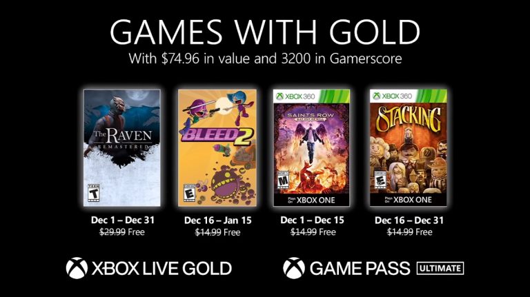 Games With Gold Dezember 2020