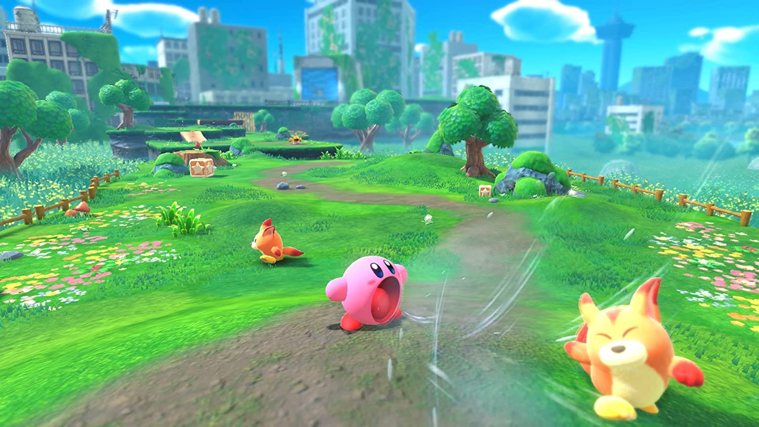 Kirby auf der Nintendo Switch Konsole