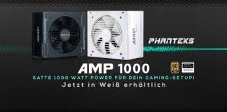 Phanteks AMP 1000 Satte Power in Weiß