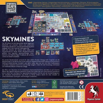 Pegasus Spiele Skymines Rückansicht