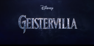 Man sieht den Schriftzug: Disney's "Geistervilla"