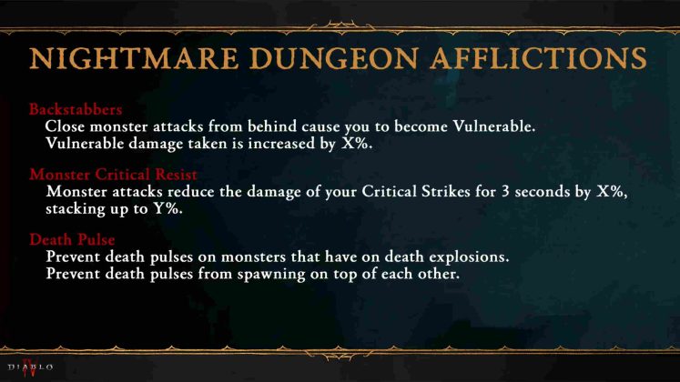 Diablo 4 Albtraum Dungeons Afflictions 1